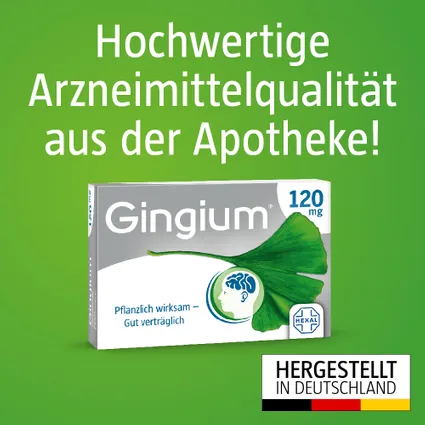 Gingium® 120 mg 60 viên - Thuốc tuần hoàn máu não, cải thiện trí nhớ