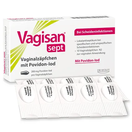 Vagisan® 10 viên - Thuốc đặt trị nhiễm trùng âm đạo