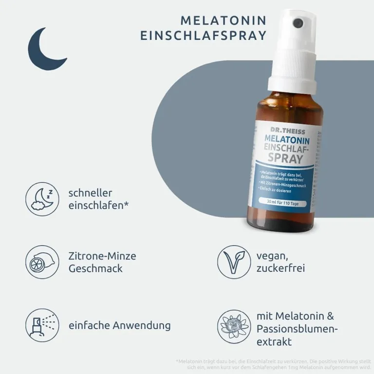 DR. THEISS Melatonin 30 ml - Thuốc xịt miệng giúp ngủ nhanh