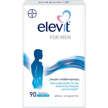 Elevit® For Men 90 viên -  Thực phẩm chức năng hỗ trợ sức khỏe sinh sản của nam giới