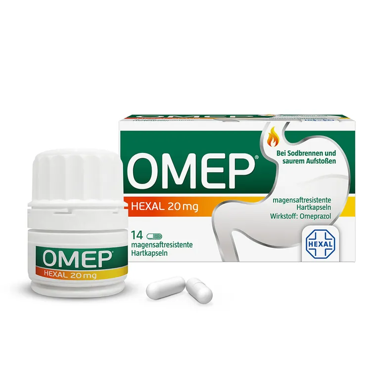 OMEP® HEXAL 20 mg 14 viên - Thuốc điều trị các triệu chứng trào ngược axit dạ dày và ợ nóng