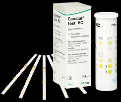 Combur 5 Test® HC 10 que thử - Kiểm tra nồng độ Glucose, bạch cầu, Nitrit, protein và máu trong nước tiểu.