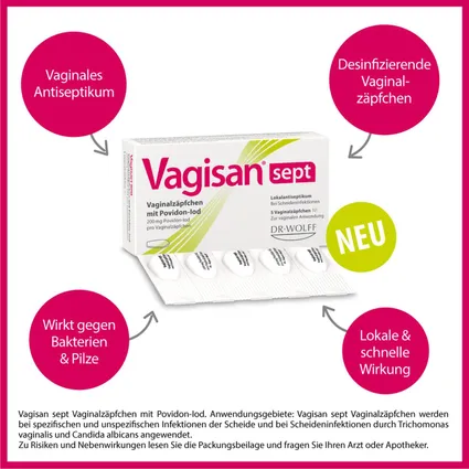 Vagisan® 5 viên- Thuốc đặt trị nhiễm trùng âm đạo