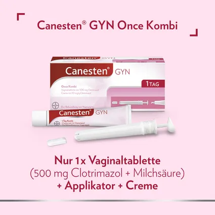 Canesten GYN Once Kombi - Thuốc đặt và bôi điều trị bệnh nấm âm đạo