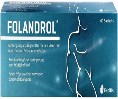 Folandrol®  60 gói - Sản phẩm hỗ trợ khả năng sinh sản nam giới