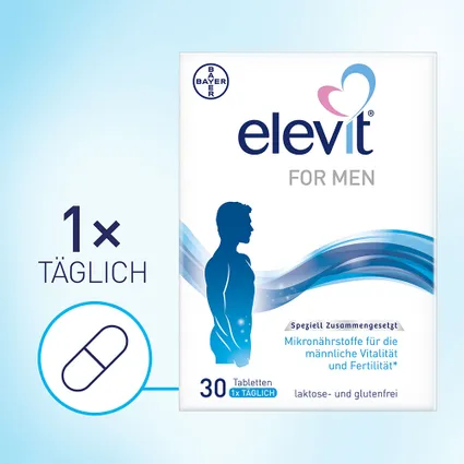 Elevit® For Men 30 viên - Sản phẩm hỗ trợ sức khỏe sinh sản của nam giới