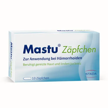 Mastu Zäpfchen 10 viên- Thuốc đạn điều trị trĩ giúp giảm ngứa và rát