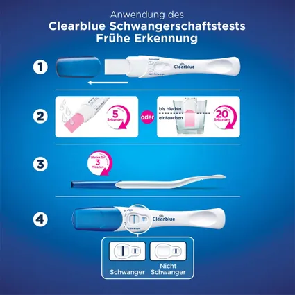 Clearblue Schwangerschaftstest 1 Test - Que thử thai phát hiện sớm