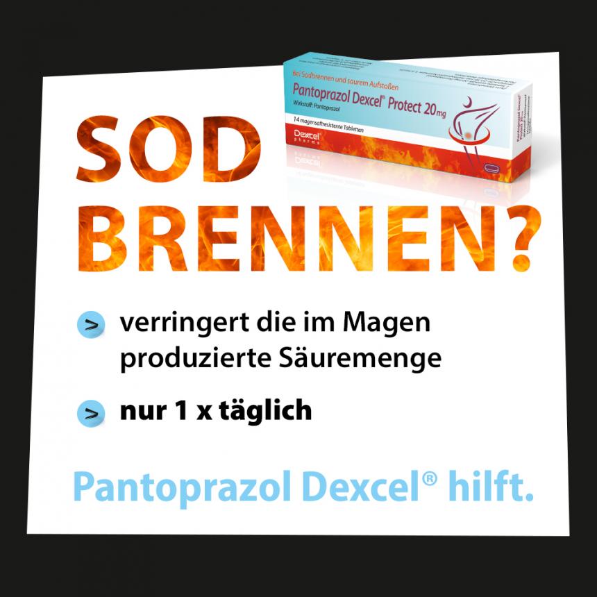 Pantoprazol Dexcel Protect 20 mg 14 viên - Thuốc điều trị các triệu chứng trào ngược axit dạ dày và ợ nóng