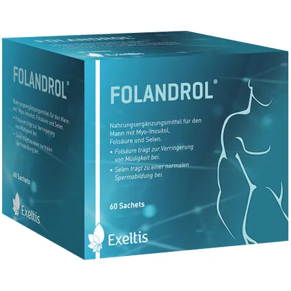 Folandrol®  60 gói - Sản phẩm hỗ trợ khả năng sinh sản nam giới