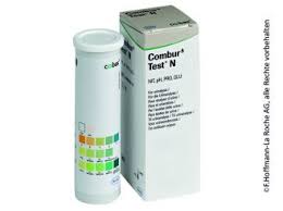 Combur 5 Test® HC 10 que thử - Kiểm tra nồng độ Glucose, bạch cầu, Nitrit, protein và máu trong nước tiểu.