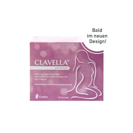 CLAVELLA® premium 60 gói - Sản phẩm bổ sung vitamin và khoáng chất trước khi mang thai  đặc biệt trong việc phát triển nang trứng