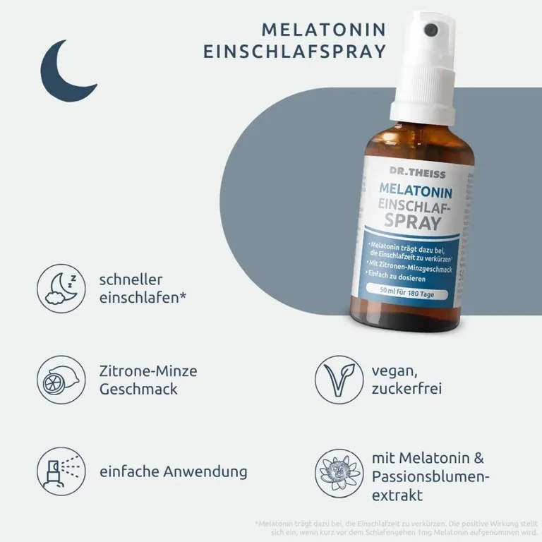 DR. THEISS Melatonin 50 ml - Thuốc xịt miệng giúp ngủ nhanh