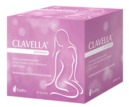 CLAVELLA® premium 30 gói -  Sản phẩm bổ sung vitamin và khoáng chất trước khi mang thai  đặc biệt trong việc phát triển nang trứng