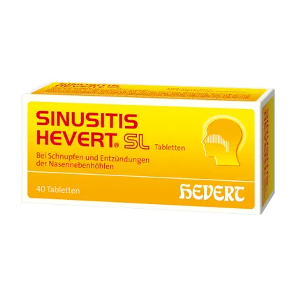 Sinusitis Hevert SL 40 viên - Thuốc vi lượng đồng căn điều trị  viêm xoang