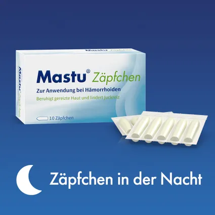 Mastu Zäpfchen 10 viên- Thuốc đạn điều trị trĩ giúp giảm ngứa và rát