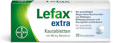 Lefax extra 105 mg 50 viên - Thuốc điều trị các triệu chứng về dạ dày - ruột do khí