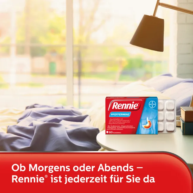 Rennie® Pfefferminz 60 viên - Thuốc kháng axit dạ dày