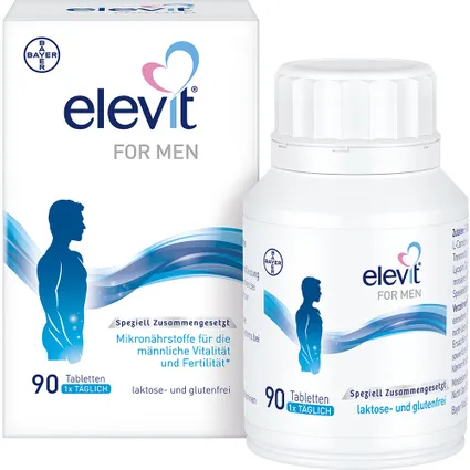 Elevit® For Men 90 viên -  Thực phẩm chức năng hỗ trợ sức khỏe sinh sản của nam giới