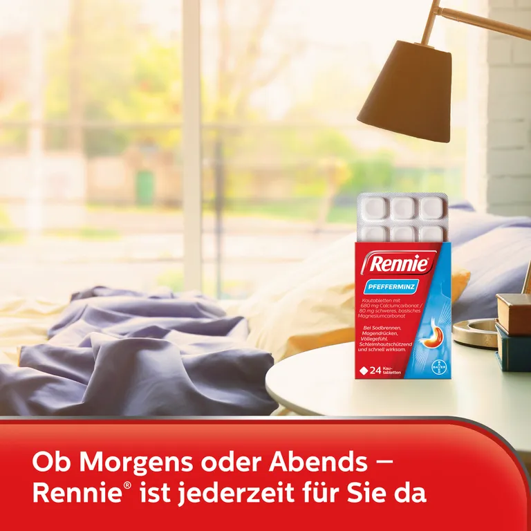 Rennie® Pfefferminz 24 viên - Thuốc kháng axit dạ dày