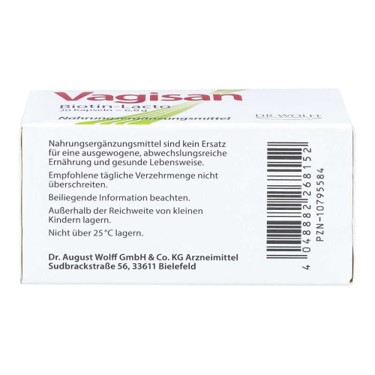 Vagisan Biotin-Lacto 30 viên - Sản phẩm bảo vệ niêm mạc và sức khỏe màng nhầy âm đạo