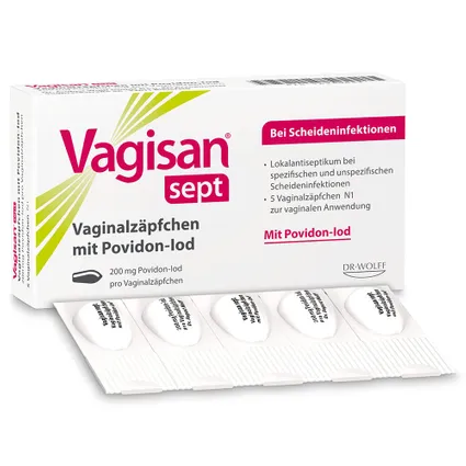 Vagisan® 5 viên- Thuốc đặt trị nhiễm trùng âm đạo