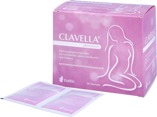 CLAVELLA® premium 60 gói - Sản phẩm bổ sung vitamin và khoáng chất trước khi mang thai  đặc biệt trong việc phát triển nang trứng