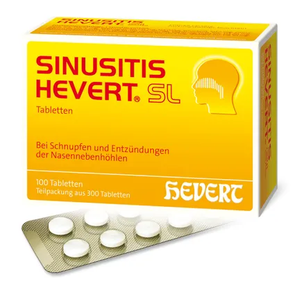 Sinusitis Hevert SL 300 viên - Thuốc vi lượng đồng căn điều trị  viêm xoang