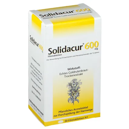 Solidacur 600 mg 50 viên - Thuốc thảo dược điều trị các bệnh viêm nhiễm đường tiết niệu, phòng ngừa sỏi tiết niệu và sỏi thận