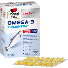 Doppelherz® OMEGA-3 Konzentrat 60 viên - Thực phẩm chức năng hỗ trợ sức khoẻ tim mạch và não bộ