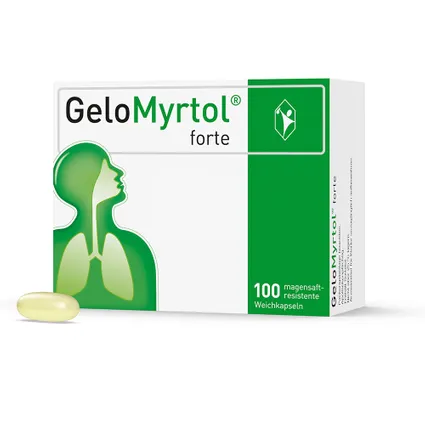 GeloMyrtol® forte 100 viên - Thuốc thảo dược giúp làm loãng chất nhầy điều trị viêm xoang