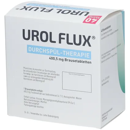 Urol Flux® Rinse Therapy 400.5 mg 40 viên - Thuốc thảo dược giúp điều trị viêm và sỏi đường tiết niệu