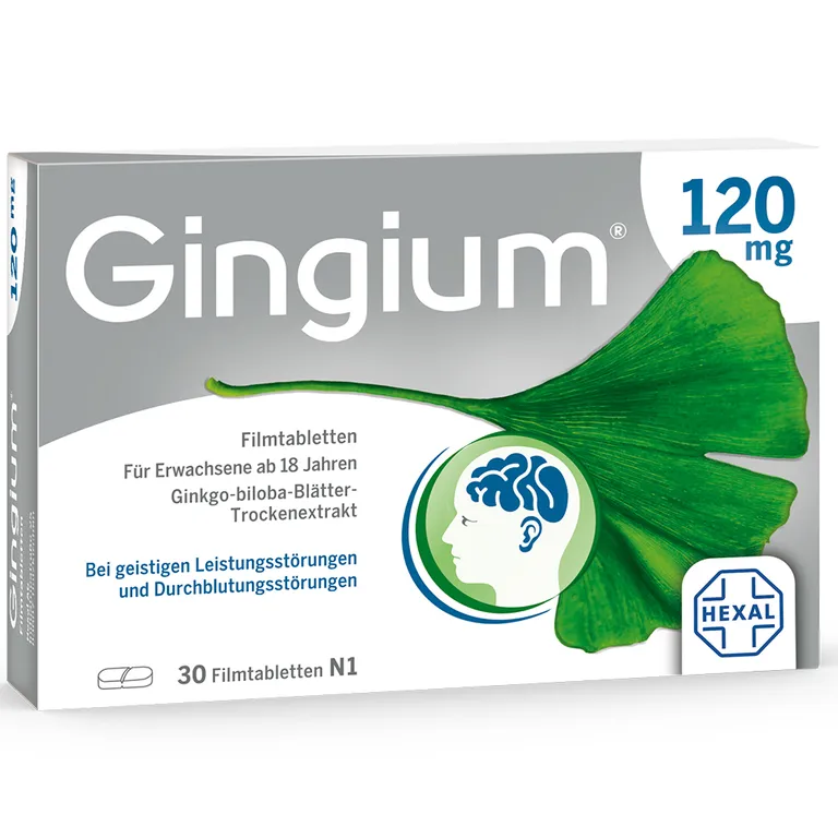 Gingium® 120 mg 30 viên - Thuốc thảo dược giúp tuần hoàn máu não