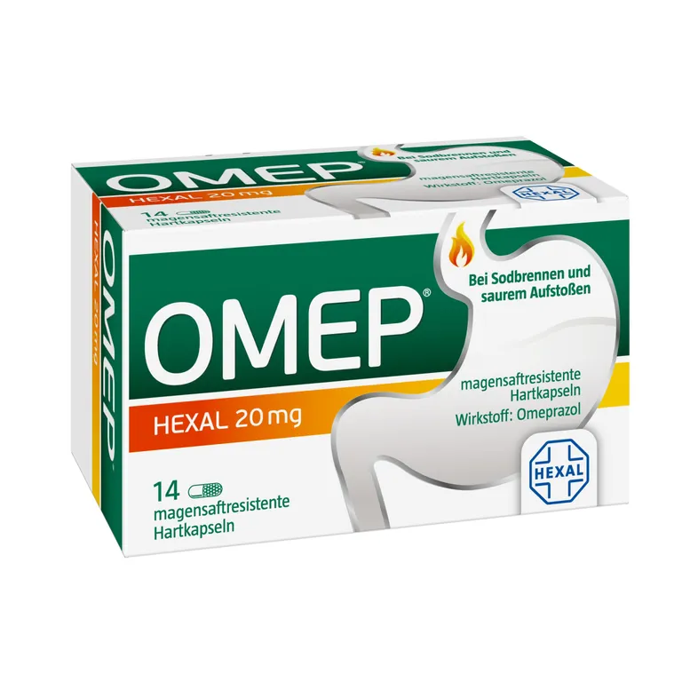 OMEP® HEXAL 20 mg 14 viên - Thuốc điều trị các triệu chứng trào ngược axit dạ dày và ợ nóng