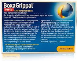 BoxaGrippal® forte 12 viên - Thuốc điều trị cảm lạnh và cúm