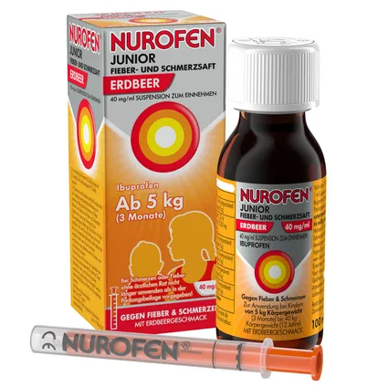 NUROFEN® Junior 100 ml - Thuốc giảm đau , hạ sốt dành cho trẻ em từ 3 tháng tuổi trở lên