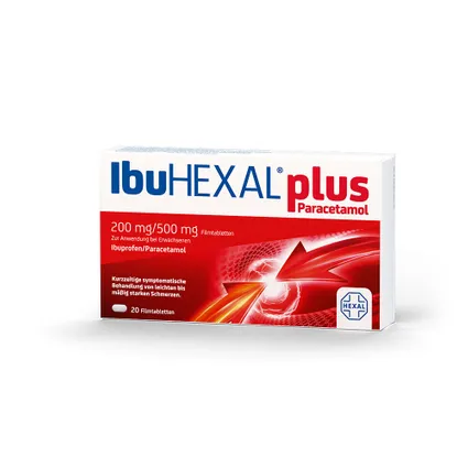 IbuHEXAL® plus Paracetamol 20 viên - Thuốc giảm đau , hạ sốt