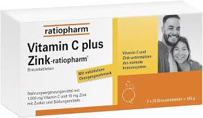 Vitamin C plus Zink-ratiopharm® 20 viên - Thực phẩm chức năng hỗ trợ hệ miễn dịch