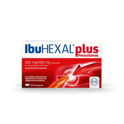 IbuHEXAL® plus Paracetamol 20 viên - Thuốc giảm đau , hạ sốt