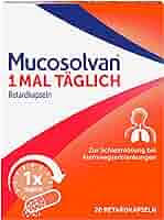 MUCOSOLVAN 1x täglich Retardkapseln 10 viên - Thuốc điều trị ho có đờm