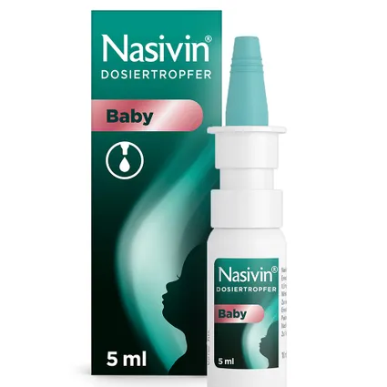 Nasivin® Dosiertropfer Baby 5 ml - Thuốc nhỏ mũi dành cho trẻ sơ sinh và trẻ nhỏ