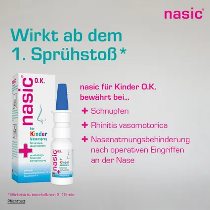 nasic® für Kinder O.K. Nasenspray 10 ml - thuốc xịt mũi