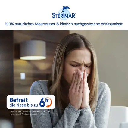 STERIMAR® 100 ml - Xịt mũi hỗ trợ làm sạch và giảm nghẹt mũi