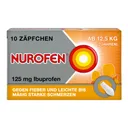 NUROFEN® Junior 125 mg Zäpfchen 10 viên -  Thuốc đạn giúp giảm đau, hạ sốt dành cho trẻ em từ 2 tuổi trở lên