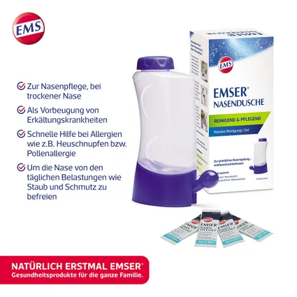 EMSER® Nasendusche - Dụng cụ rửa mũi dùng với muối Emser®