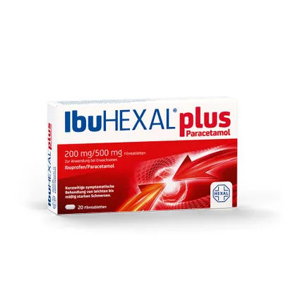 IbuHEXAL® plus Paracetamol 20 viên - Thuốc giảm đau , hạ sốt