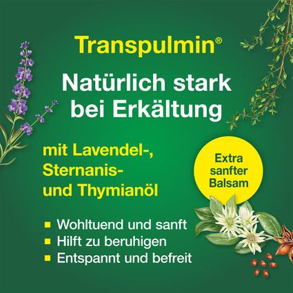 Transpulmin Baby Balsam mild 40 ml - Sản phẩm hỗ trợ điều trị cảm lạnh cho trẻ em từ 3 tháng tuổi trở lên