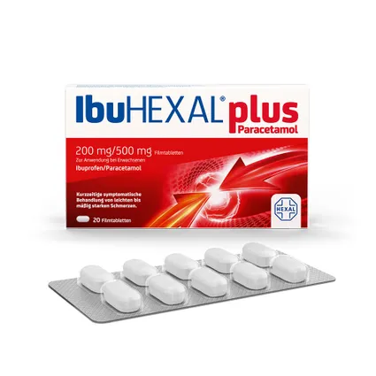 IbuHEXAL® plus Paracetamol 20 viên - Thuốc giảm đau , hạ sốt