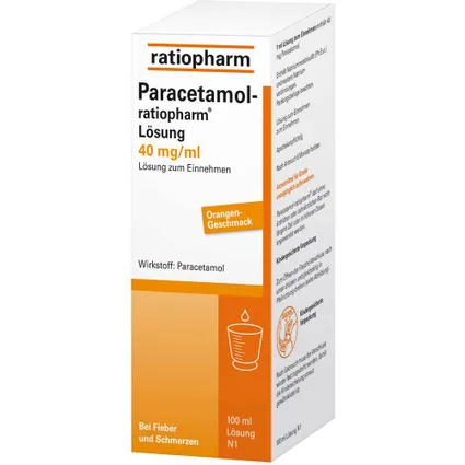 Paracetamol-ratiopharm® Lösung 100 ml - Thuốc giảm đau , hạ sốt