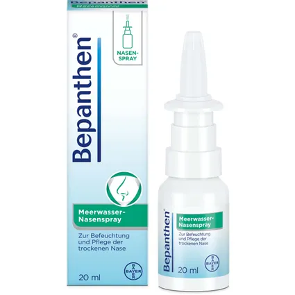 Bepanthen® Meerwasser-Nasenspray 20ml - Xịt mũi giúp giữ ẩm và làm sạch niêm mạc mũi